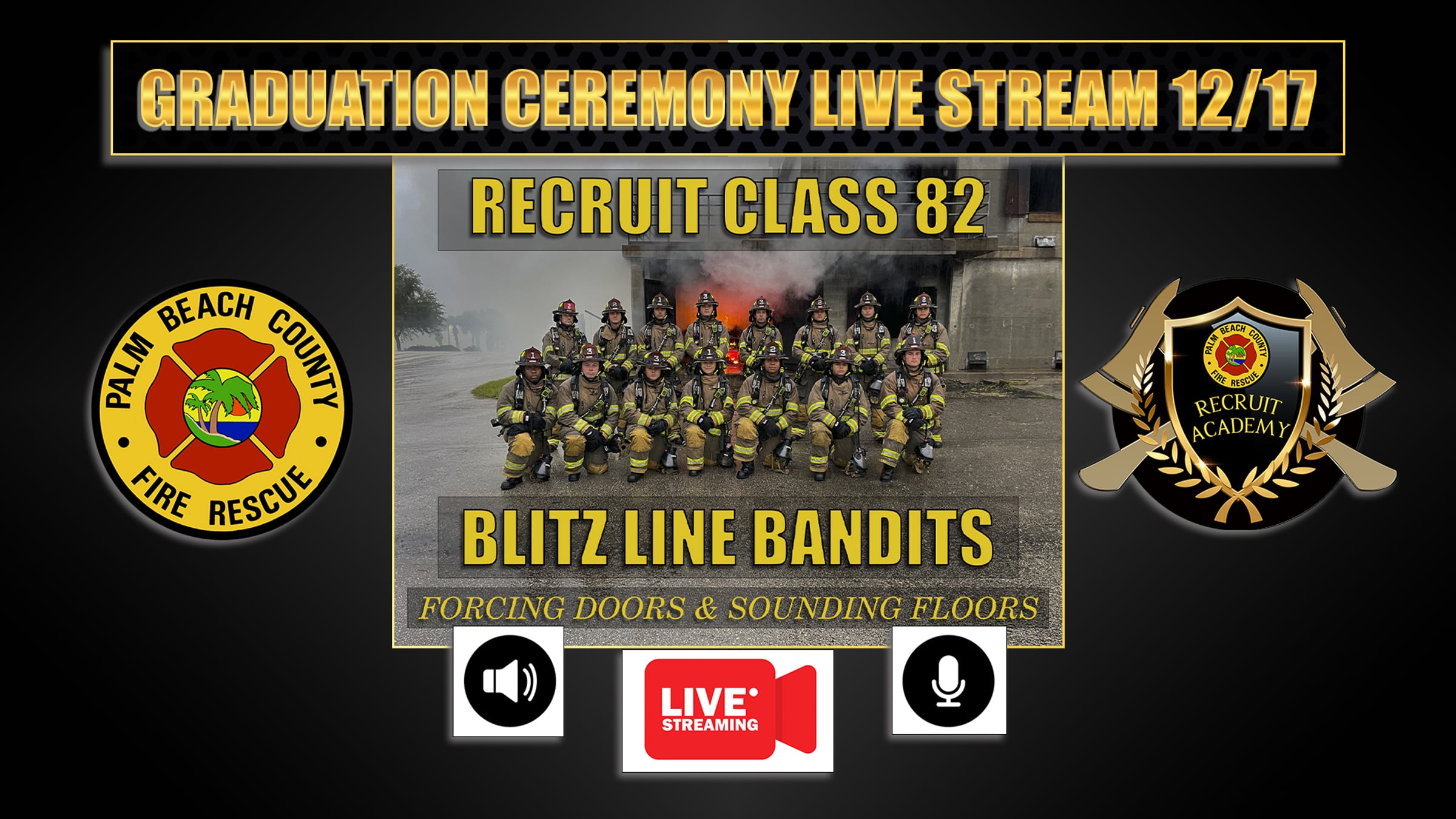 PBCFR Recruit Academy Graduation Ceremony for Class 82 | Videos ...
