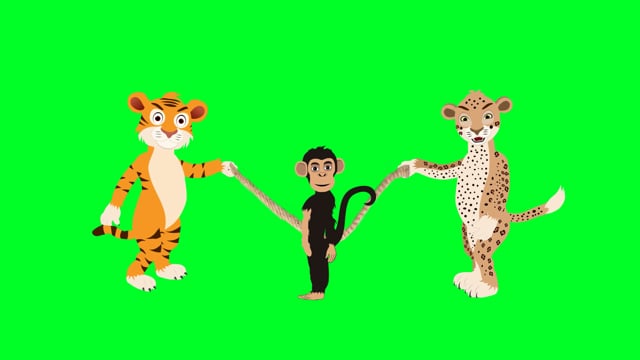 Cartoon Jumping Rope Tiger - Free video on Pixabay