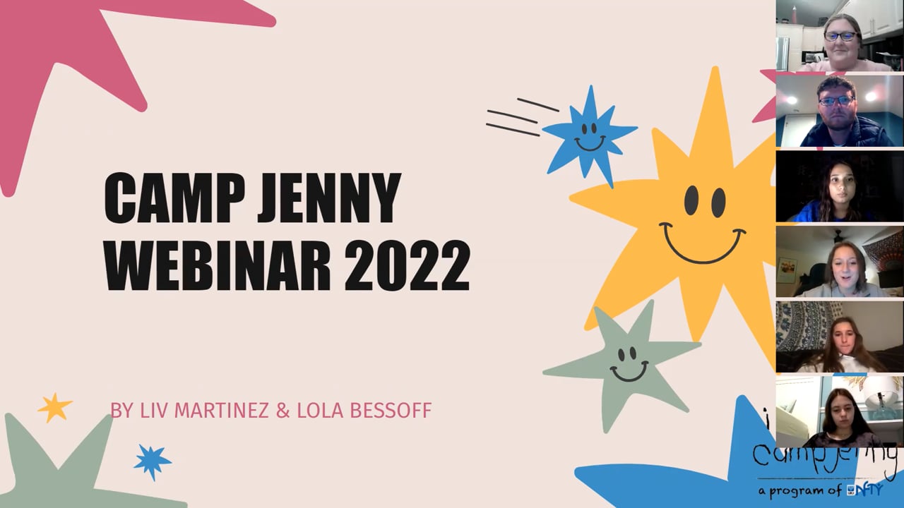 Camp Jenny 2022 Application Info Session