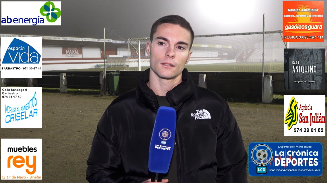 LUCAS FUMANAL (Ex jugador UD Barbastro) Pide la baja y dice adiós a su equipo de toda la vida. Emocionado se despidió de sus compañeros. Quiere tener mas protagonismo y minutos en otro equipo.