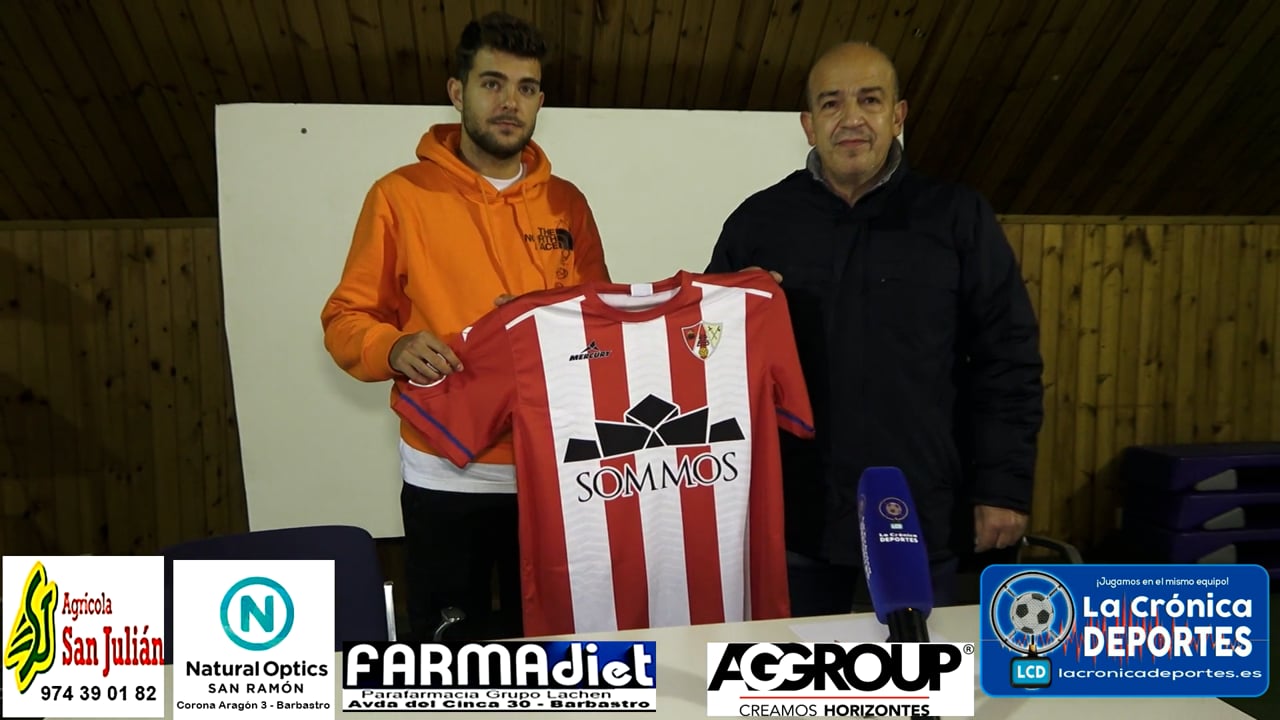 PRESENTACIÓN DE PABLO LÓPEZ (Ya es nuevo jugador de la UD Barbastro)