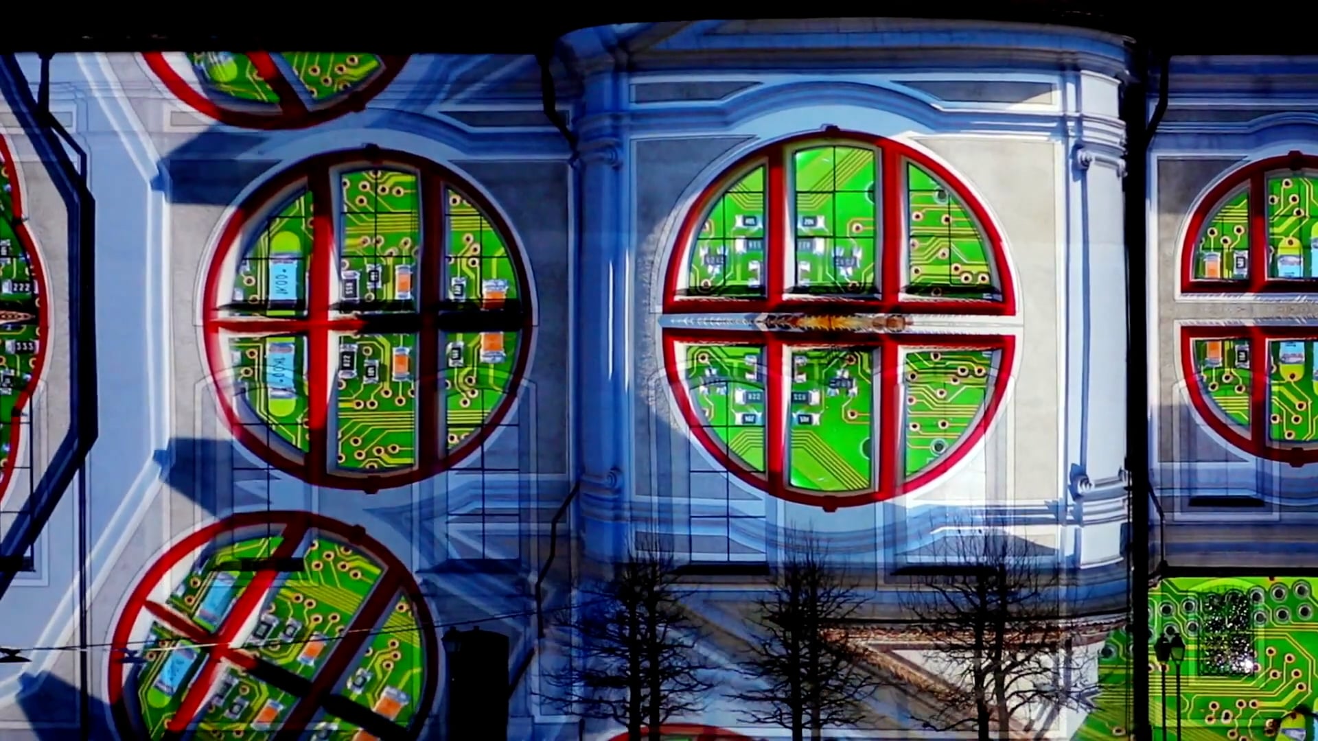Music to Architectural Video Projections