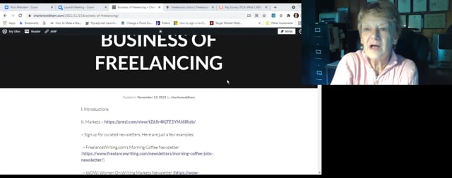 "The Business of Freelancing" video