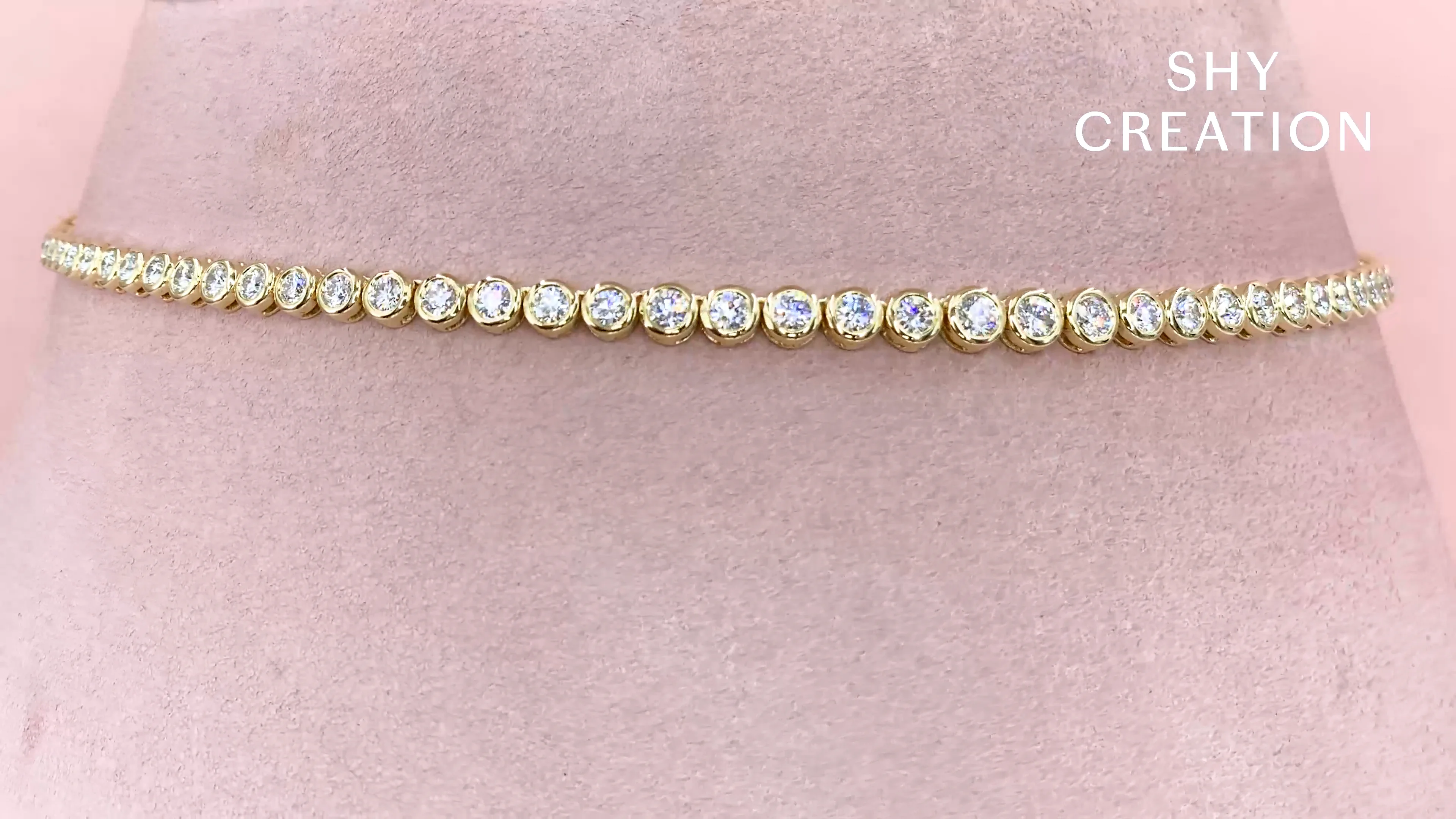 3.53CT DIAMOND BEZEL TENNIS NECKLACE – Shy Creation