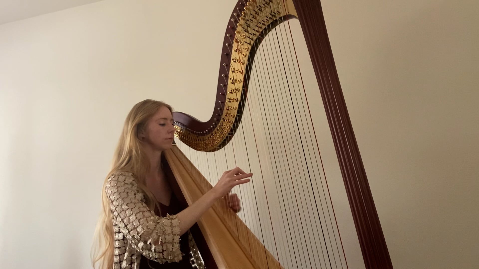 Promotional video thumbnail 2 for Mia Dortch, Harpist