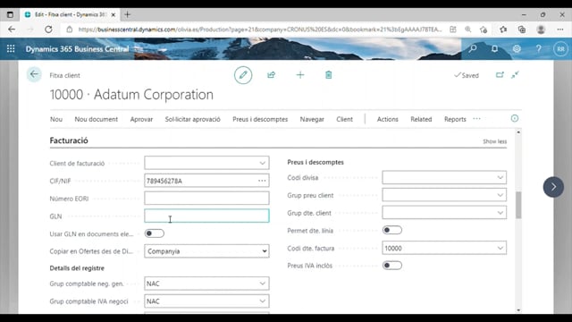 Fitxa client finances
