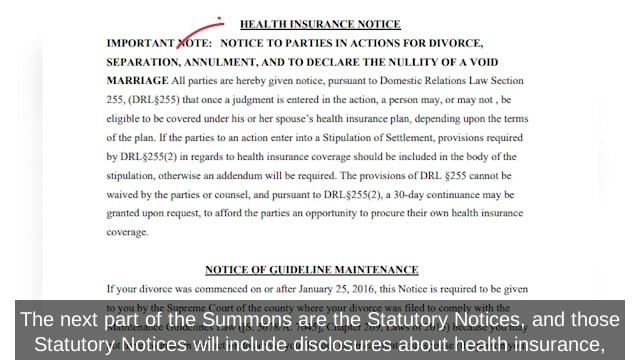Summons With Notice of Automatic Orders