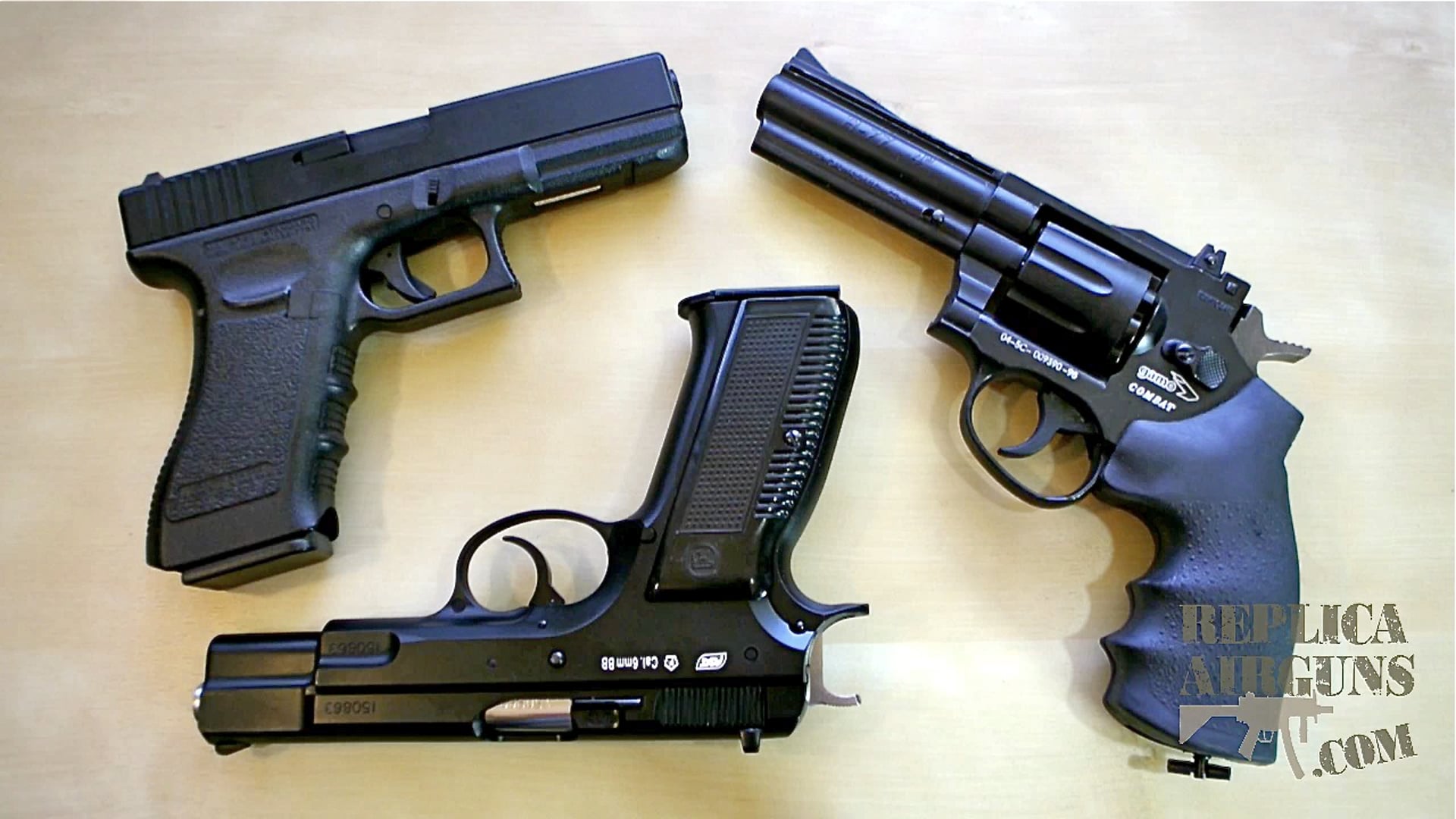 Ten Million Video Views Giveaway Plus CZ 75 - Glock Airsoft - Gamo Combat Pellet Revolver