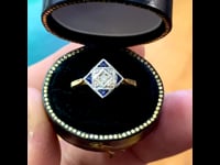Diamond, Sapphire, 14ct Ring 13195-5069