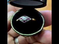 Diamond, Ruby, 18ct Ring 13196-5070