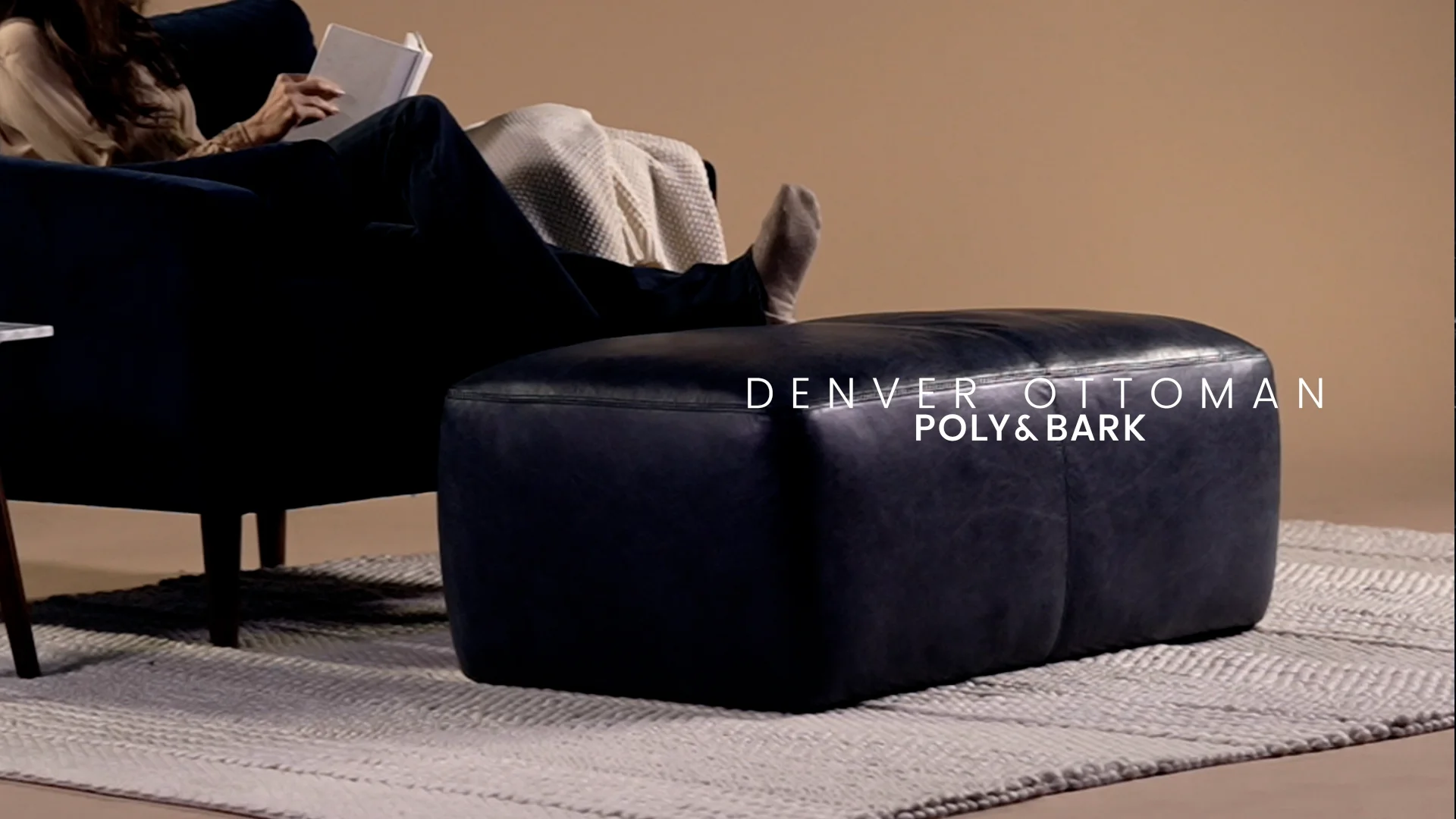 Poly and deals bark pouf