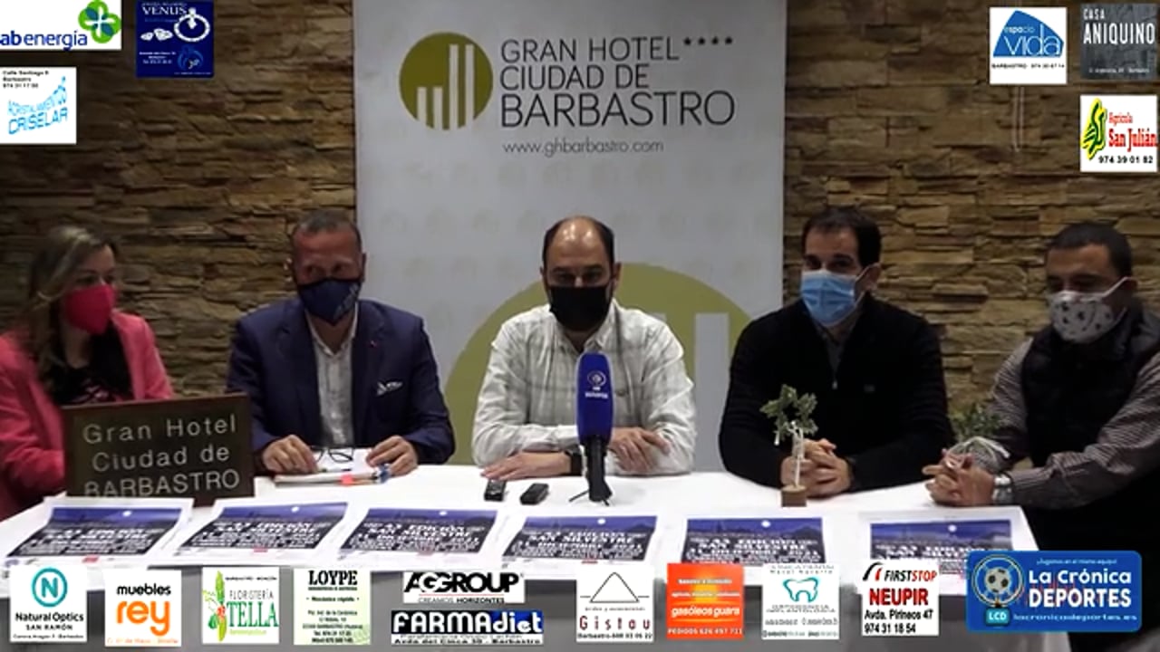 PRESENTACIÓN 43 EDICIÓN DE LA SAN SILVESTRE DE BARBASTRO. La mas antigua de Aragón, esta organizada por el club de atletismo Barbastro, colabora el ayuntamiento y la comarca de Somontano. ASPANOA será la entidad que recibirá el dinero solidario. 