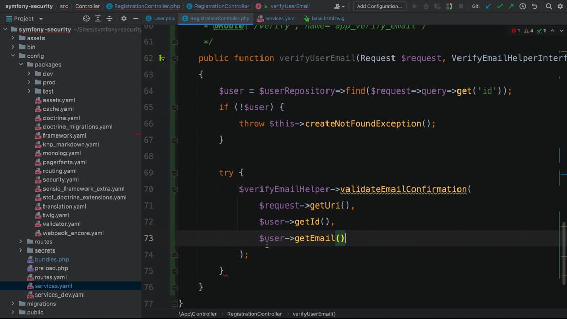 Verifying the Signed Confirm Email URL > Symfony 5 Security ...