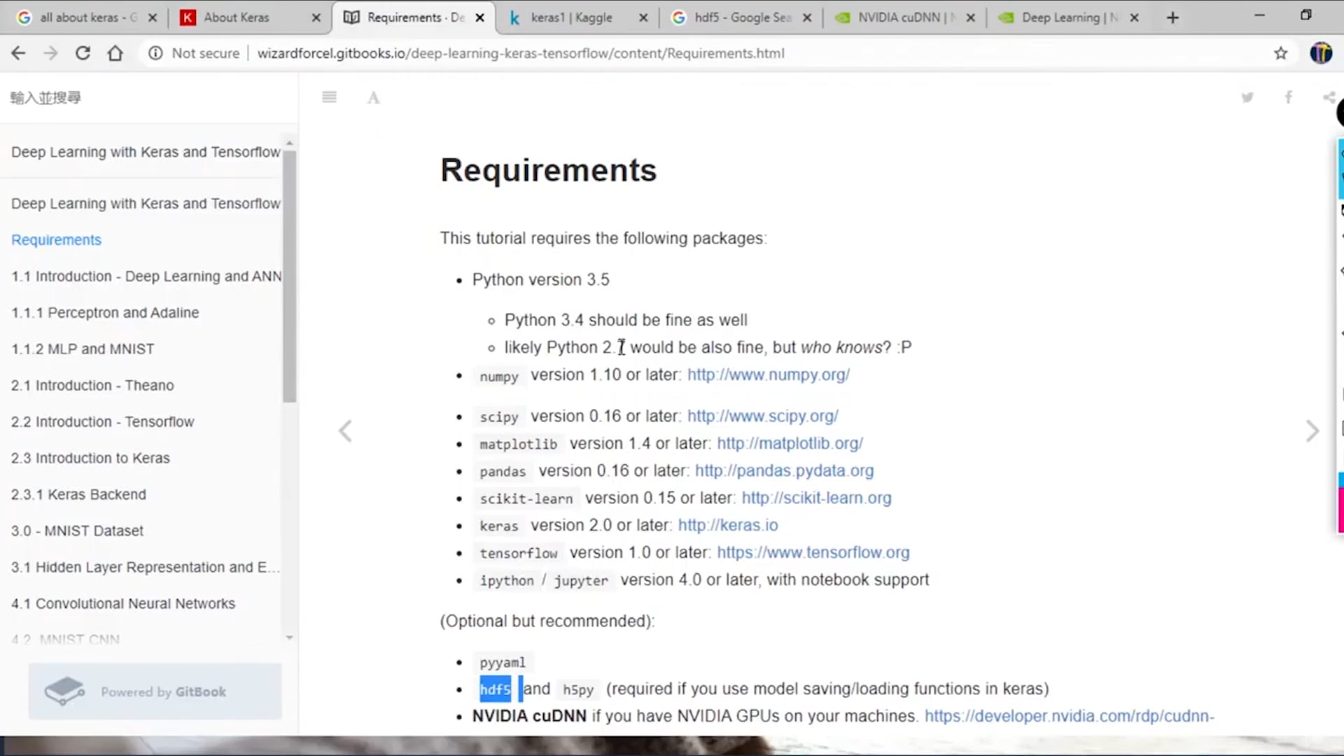 Testing Version of Keras on Vimeo