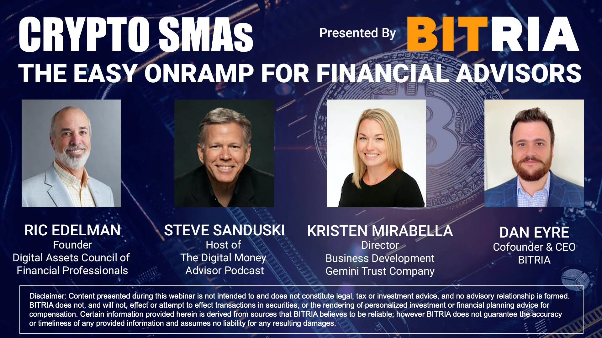 Crypto SMAs - The Easy Onramp For For Financial Advisors