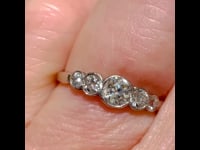 Diamond, Platinum Ring 4492-4452