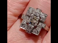 Diamante, anello in platino 10371-6224