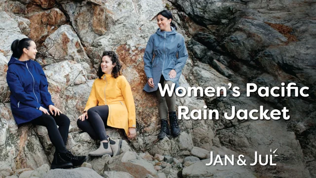 Womens Adjustable Rain Jackets, Nebula Blue Raincoat