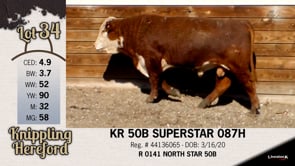 Lot #34 - KR 50B SUPERSTAR 087H