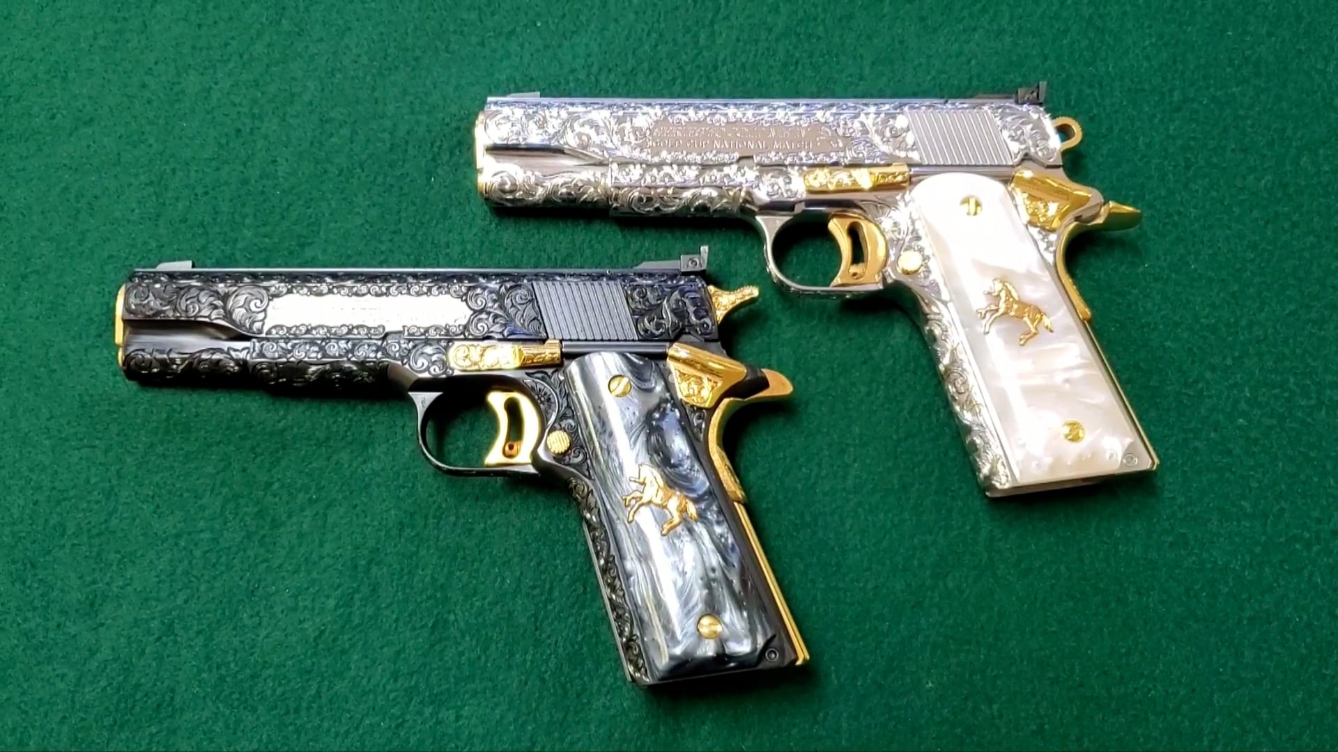 1911 custom gold