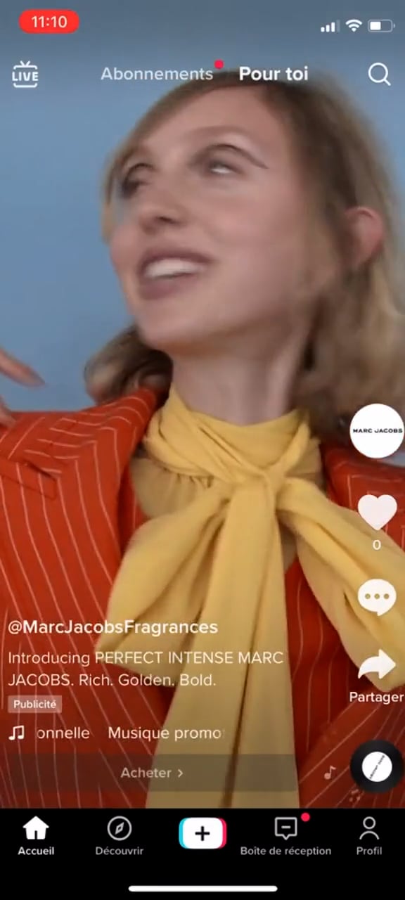 Marc Jacobs Fragrances - Immersive Pop - Tik Tok Display card on Vimeo