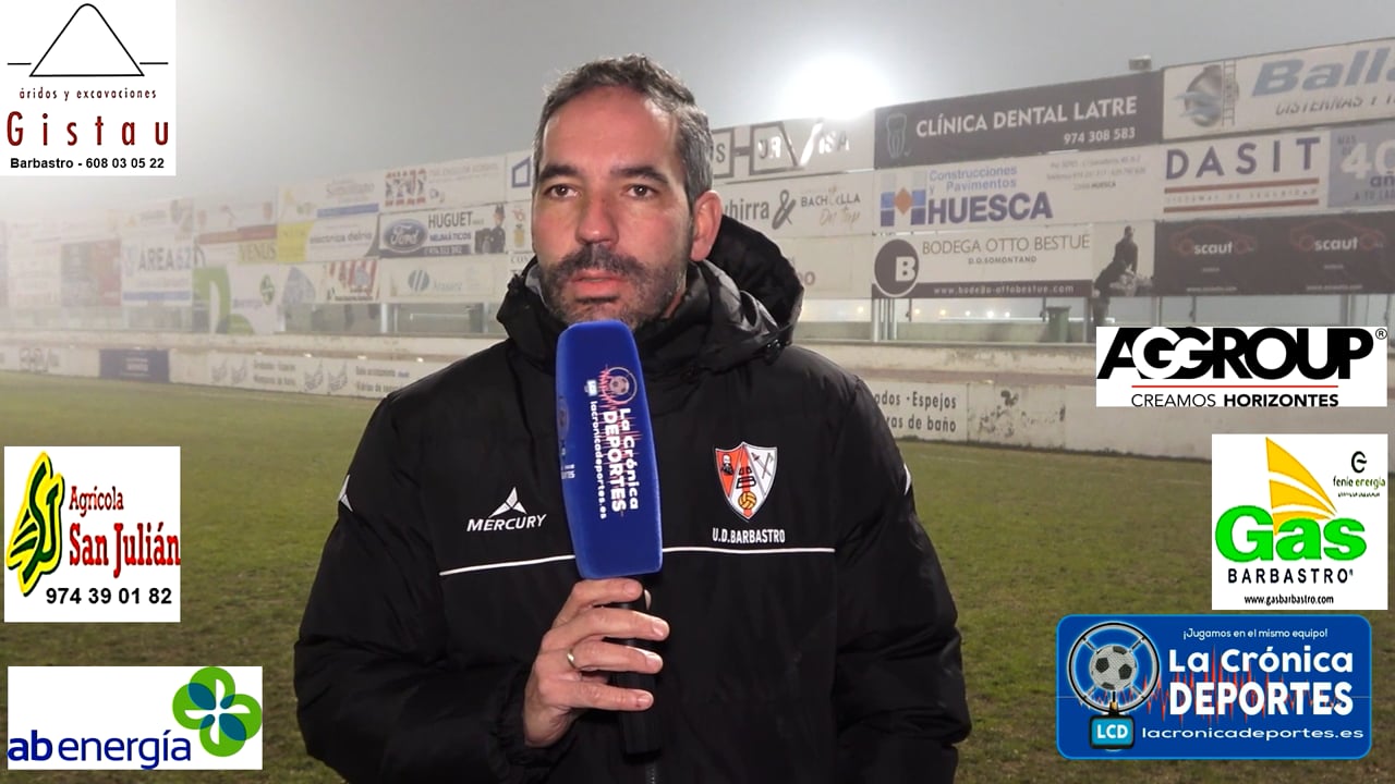 LA PREVIA / UD Barbastro - CD Cuarte / RICHI GIL (Entrenador Barbastro) Jornada 16 / 3ª División
