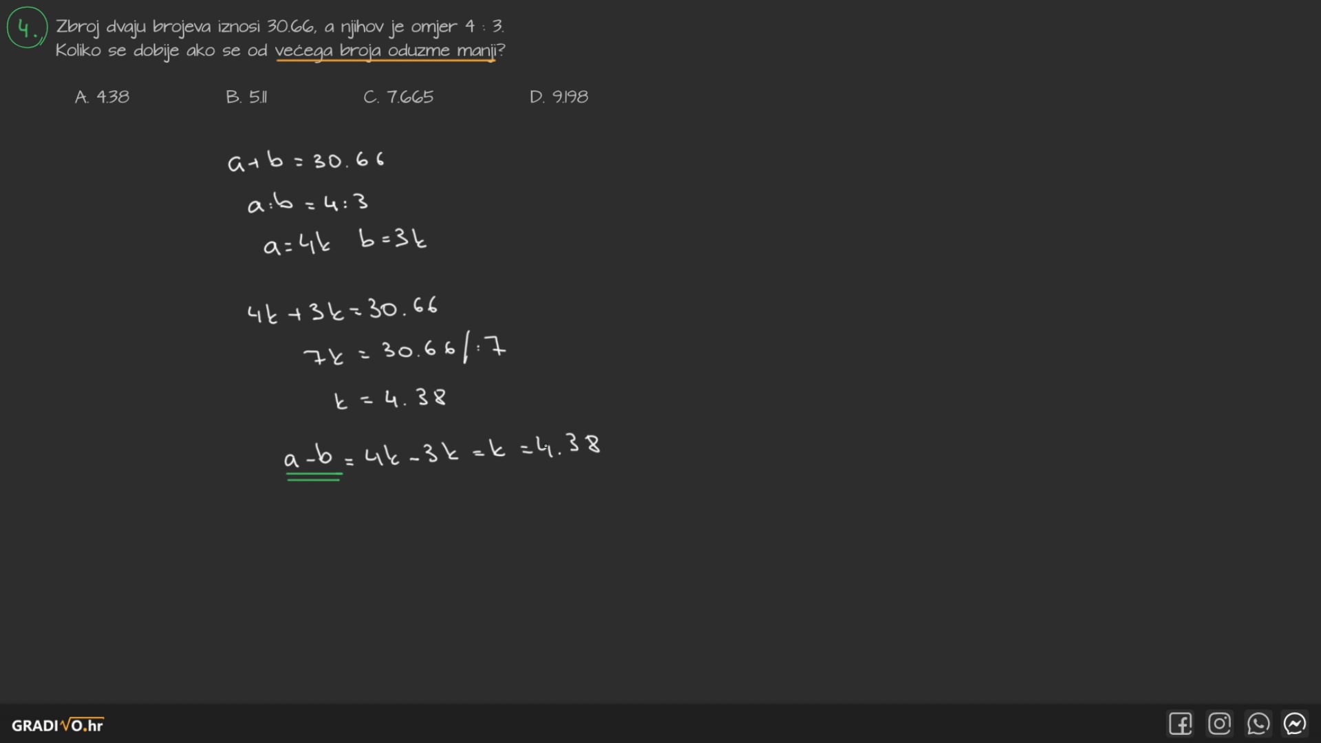 Matematika A - 2014. jesen, 4.