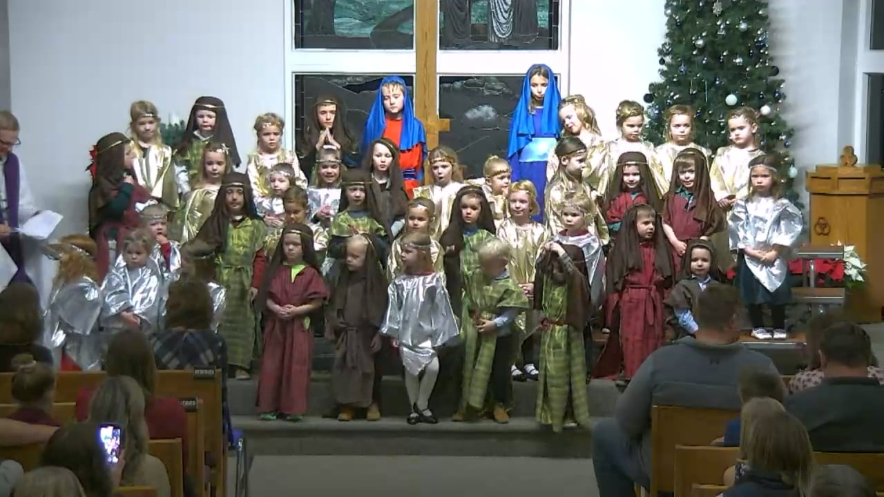 Jesus' Lambs at Peace Preschool Christmas Program 2021