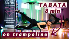 Fullbody TABATA on trampoline 8 MIN (J7) | foto