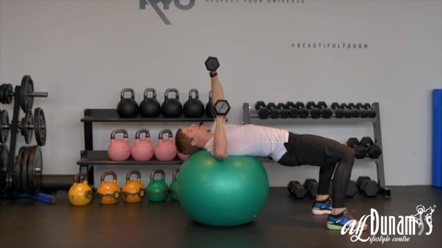 Ball - Alternating Chest Press