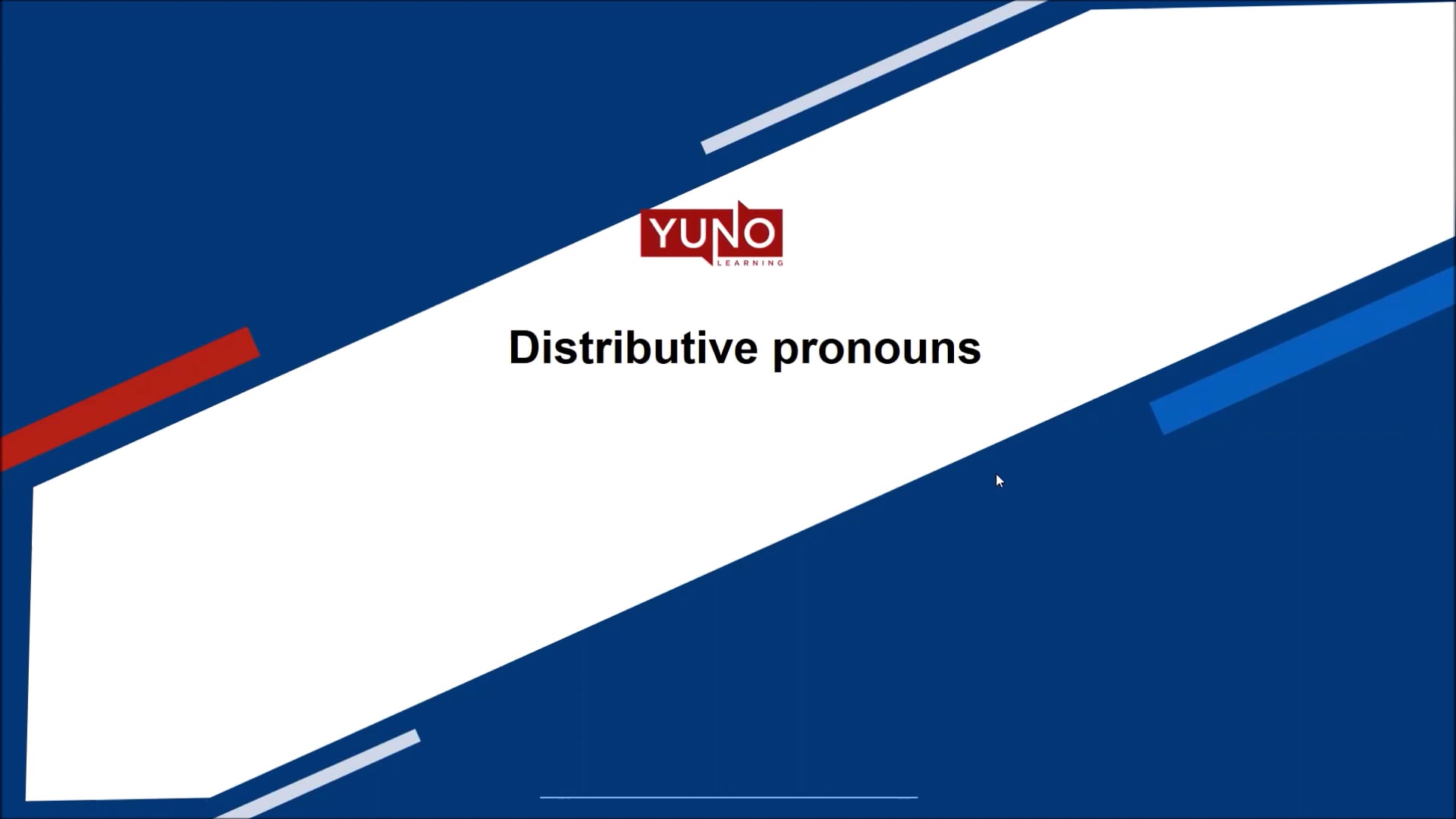 Distributive Pronouns
