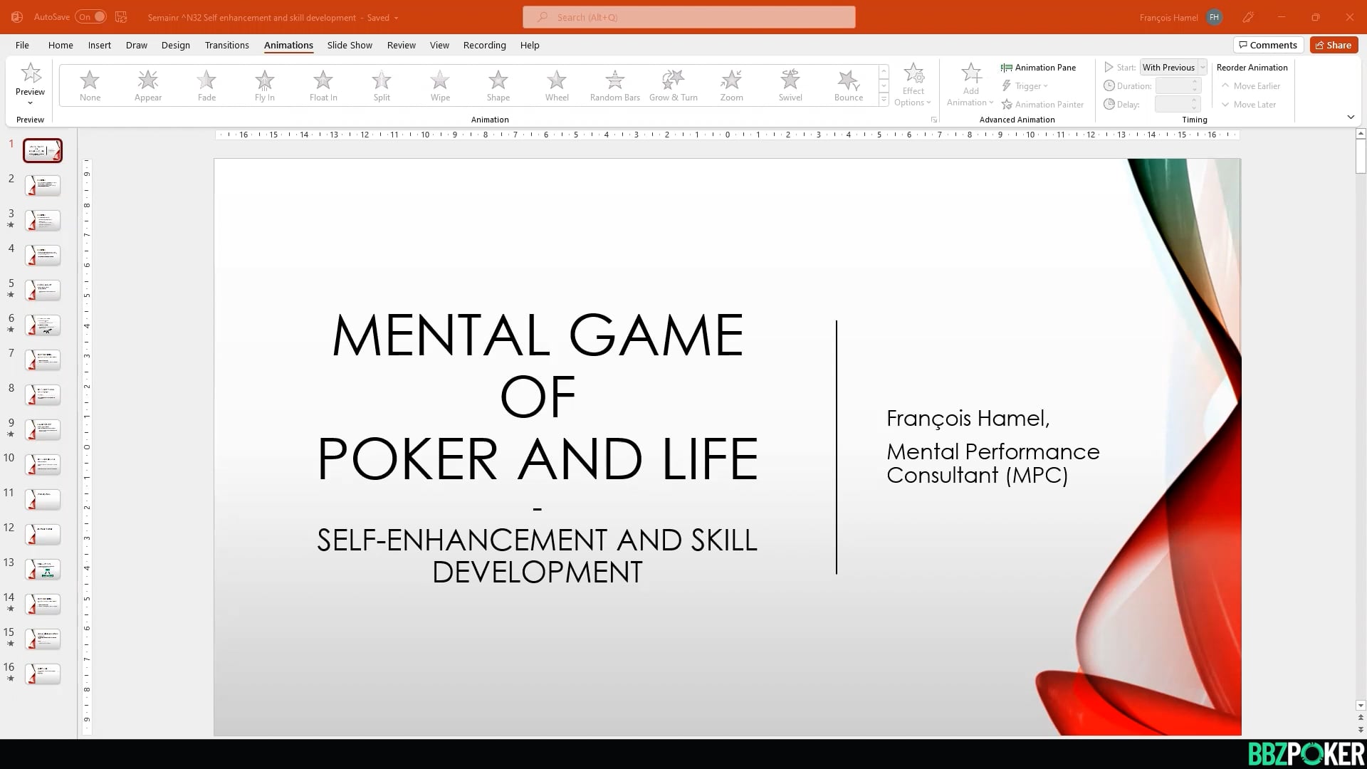 Self-enhancement & Skill Development – Mental Game