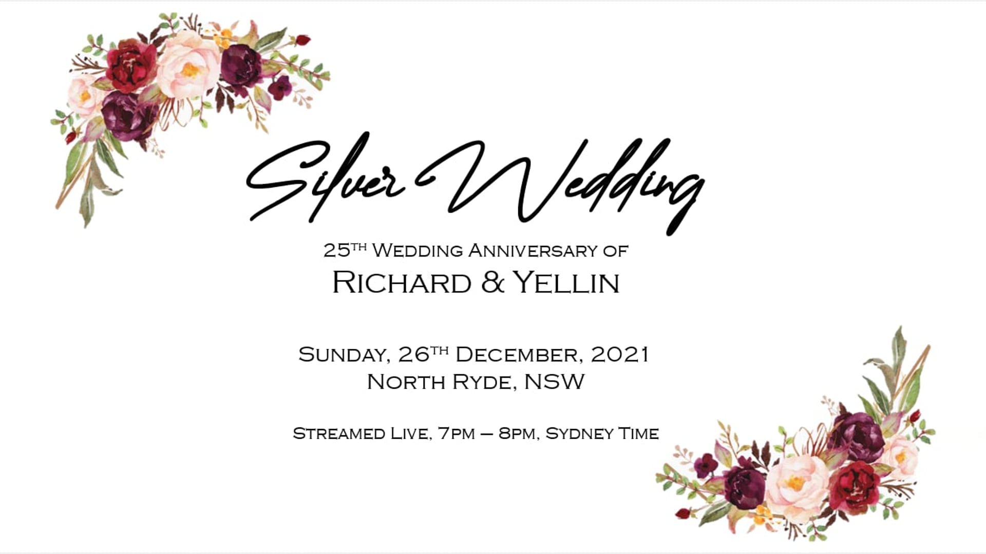 25th Wedding Ann of Yellin & Richie