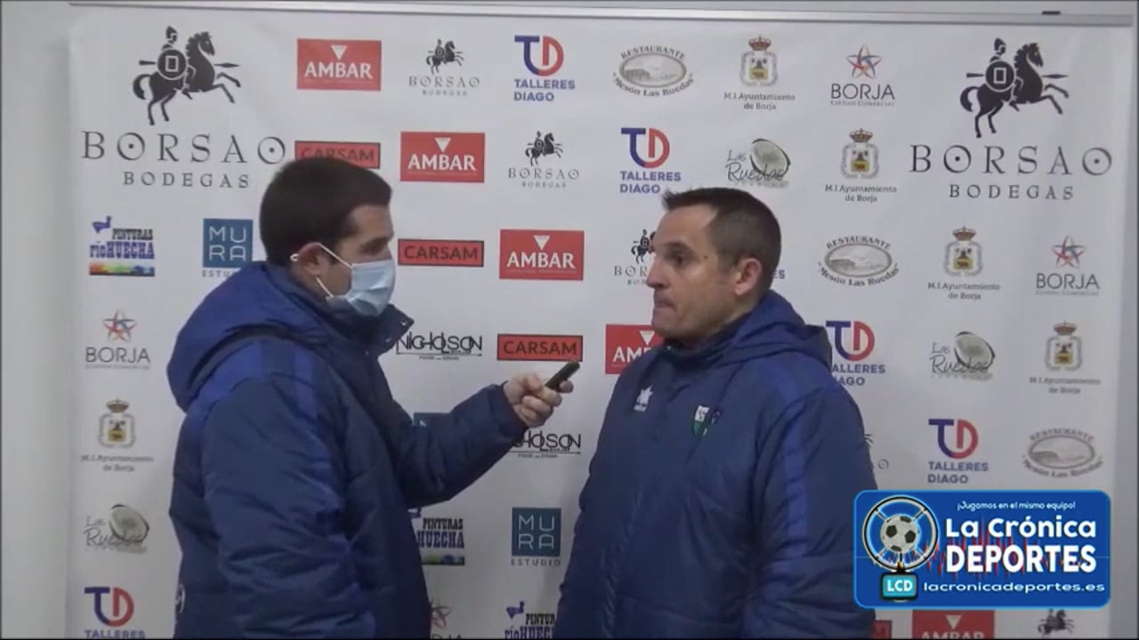 QUIQUE BENEDÍ (Entrenador Borja) SD Borja 1-0 Giner Torrero / Jornada 16 / 3ª División