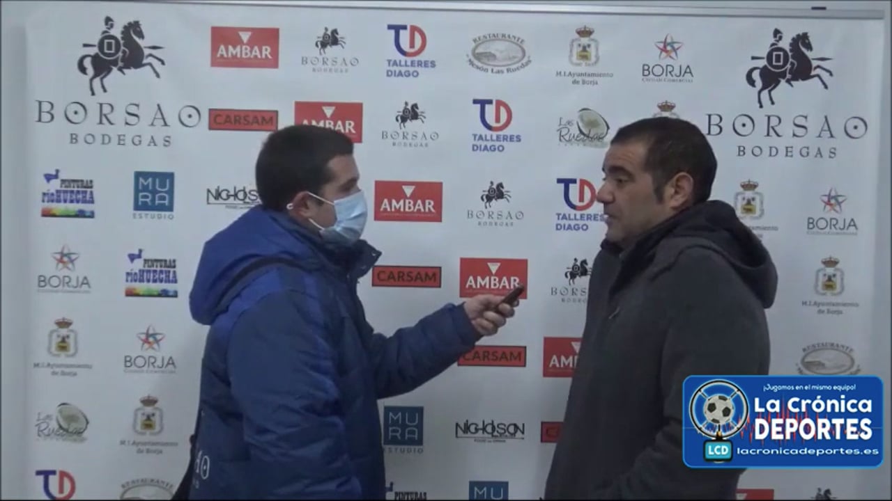 MIGUEL ÁNGEL CASAOS (Entrenador Giner) SD Borja 1-0 Giner Torrero / Jornada 16 / 3ª División