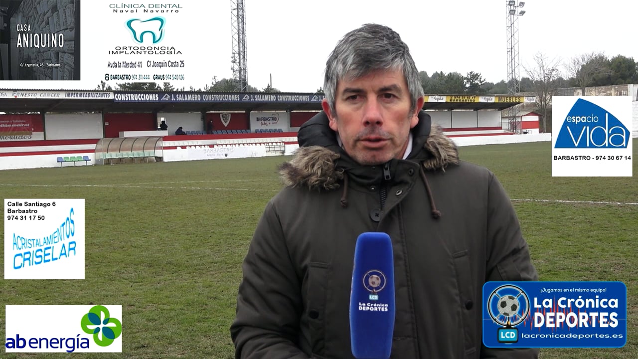 JORGE ABAD (Entrenador Cuarte) UD Barbastro 0-1 CD Cuarte / Jornada 16 / 3ª División