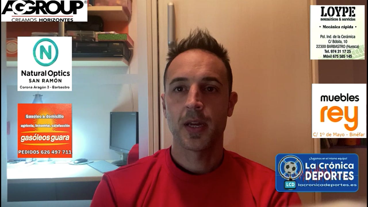 DAVID GIMÉNEZ (Entrenador Binéfar) CF Calamocha 3-2 CD Binéfar / Jornada 16 / 3ª División