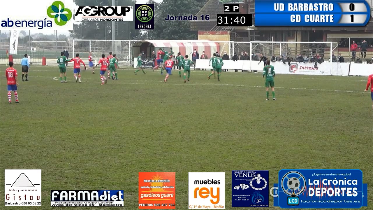 (LAS JUGADAS DE LA POLÉMICA) UD Barbastro 0-1 CD Cuarte / Jornada 16 / 3ª División