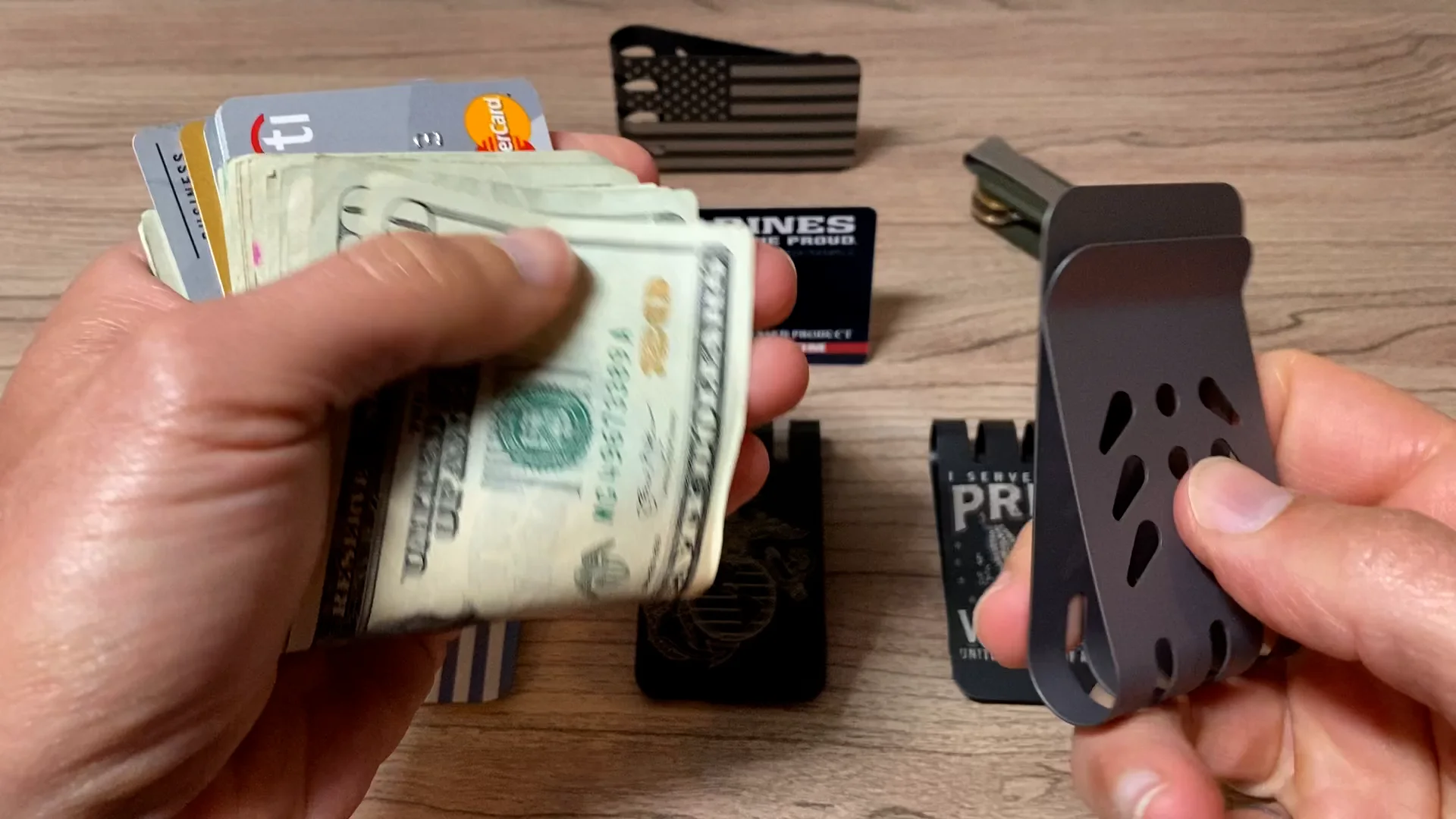 The mini-Viper Titanium Money Clip by Superior Titanium