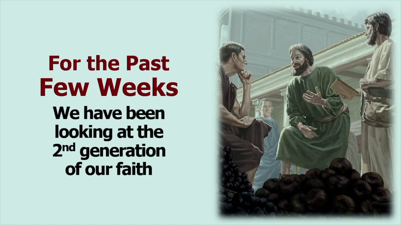 Our Story: The Church Before the Reformation - The Second Generation: The Christian Bible