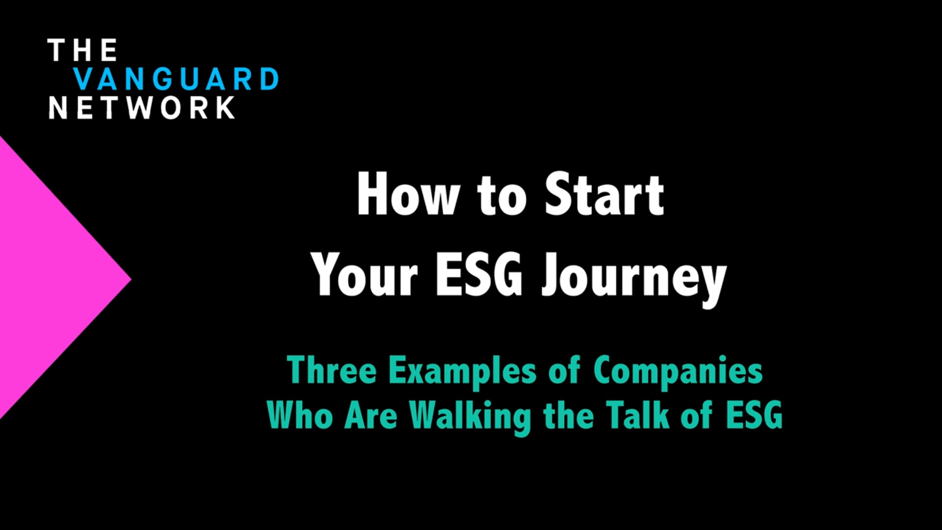 How To Start The ESG Journey: Three Companies Who Are Walking The Talk Of ESG