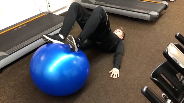 Stability Ball Leg Curls