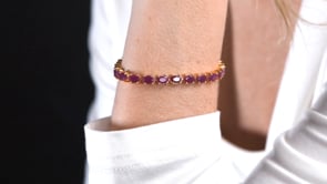 18.00 ct. t.w. Ruby Bracelet in 18kt Gold Over Sterling