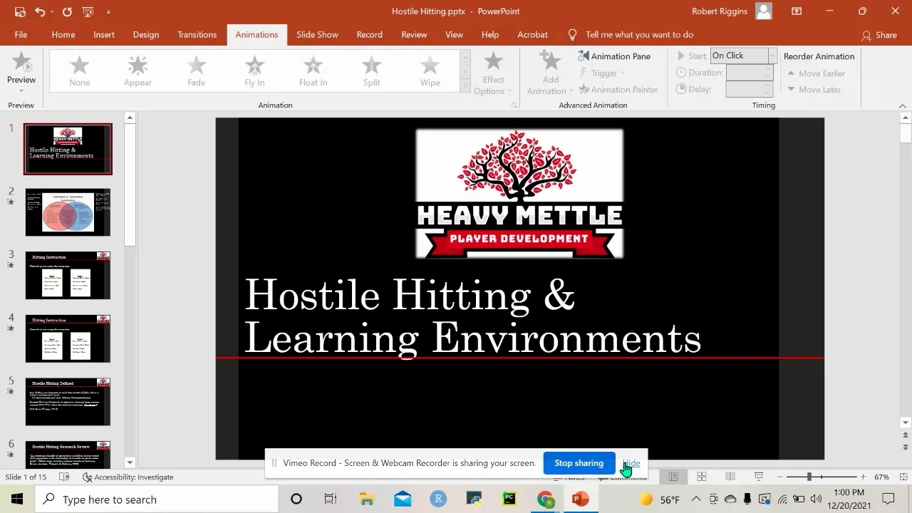 Hostile Hitting & Learning Environments on Vimeo