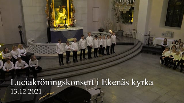 Luciakröningskonsert i Ekenäs kyrka 2021