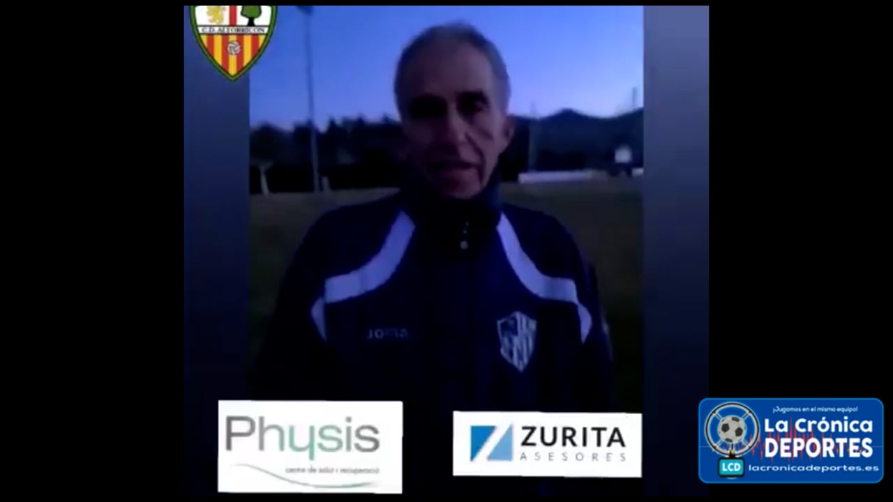 PABLO AGUILAR (Entrenador CF Graus) Graus 1-5 Altorricón / J14 / 1ª Regional Gr2 Fuente: Facebook CD Altorricón