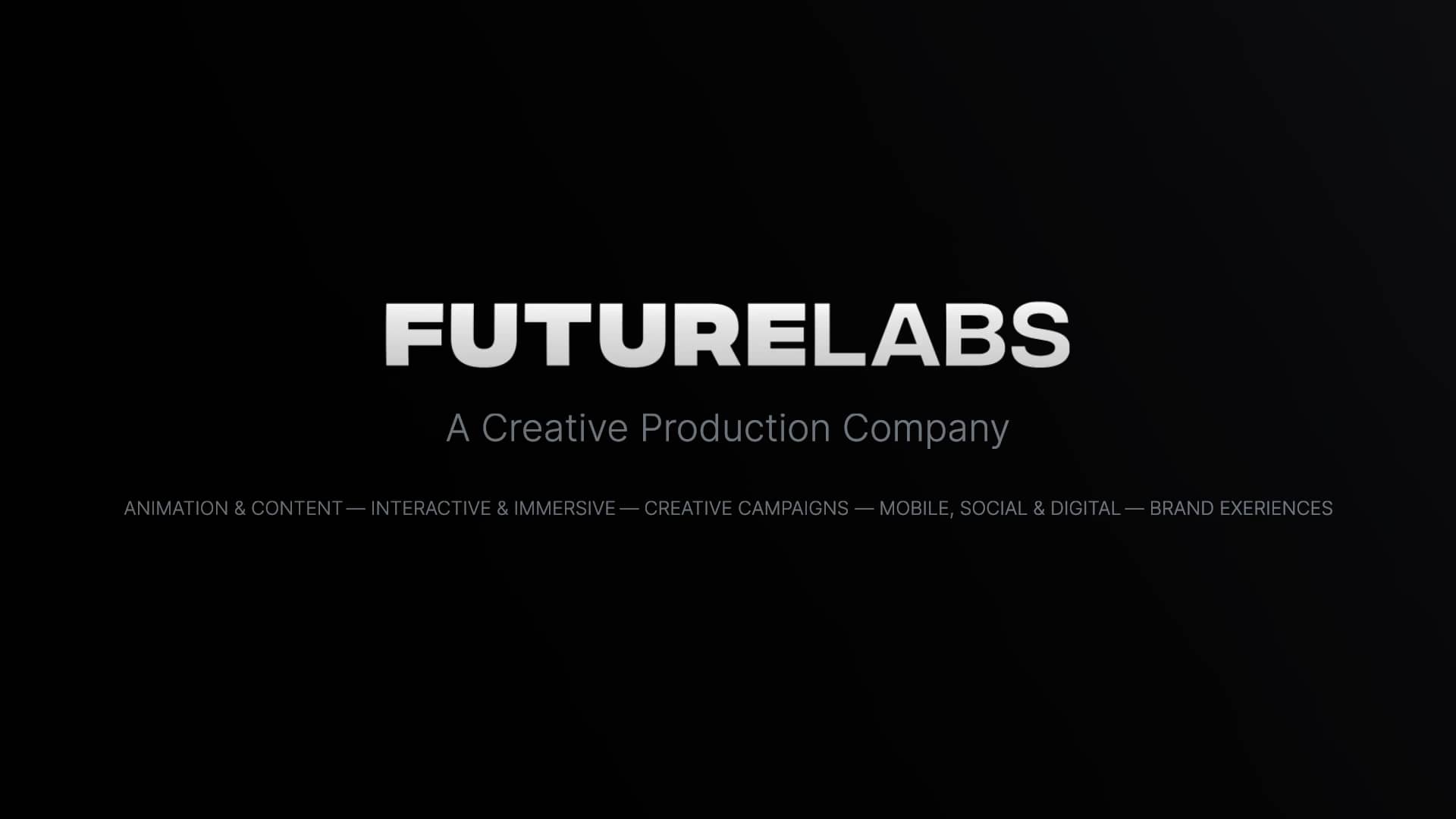 FutureLabs Showreel (2022) A Creative Production Company on Vimeo