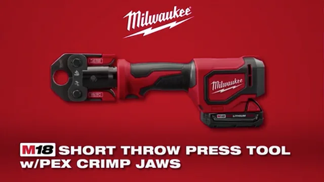Milwaukee 2674-22C Short Throw Press Tool Kit w  PEX Crimp Jaws - 4