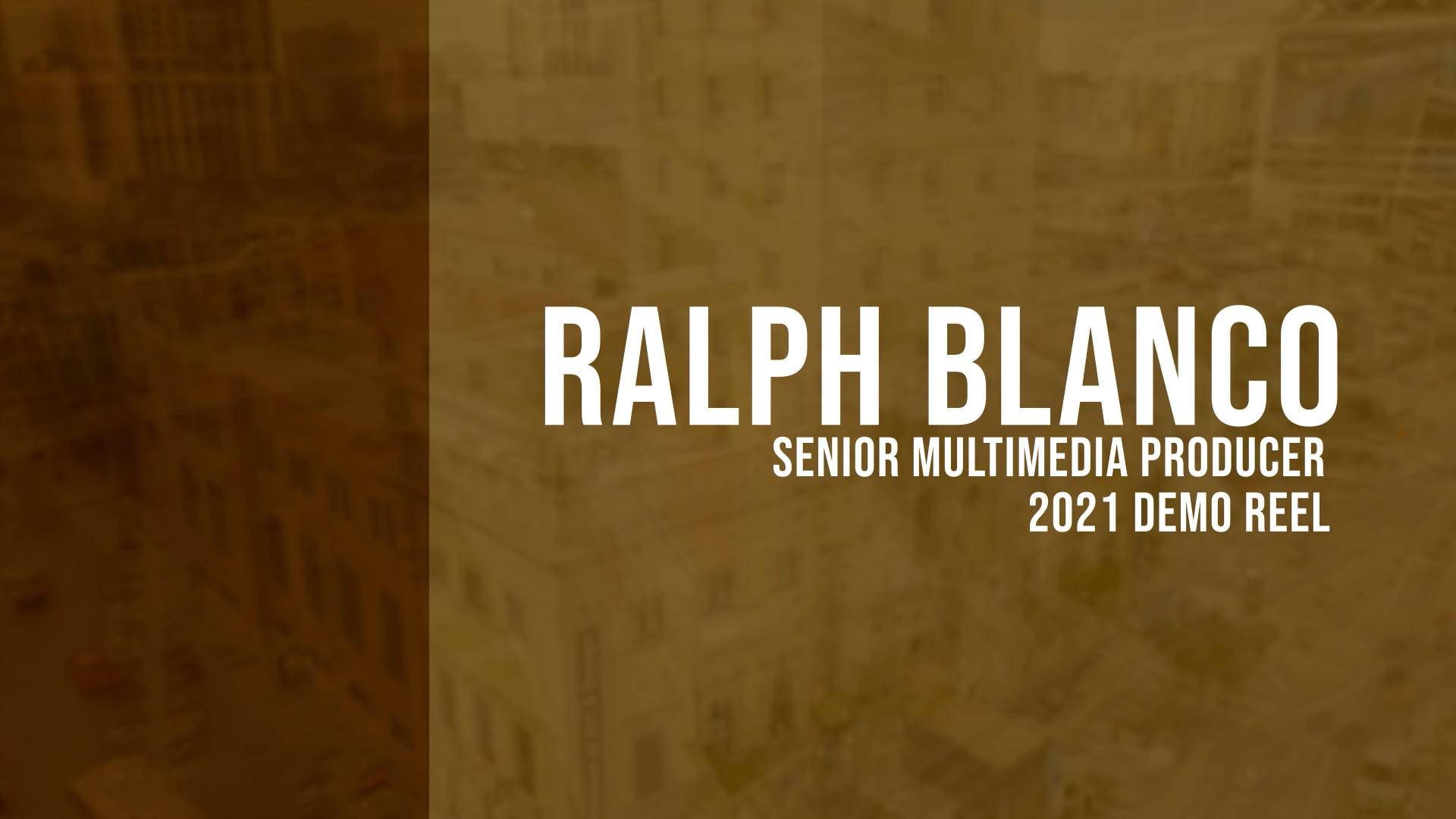 Promotional video thumbnail 1 for Raphael Blanco