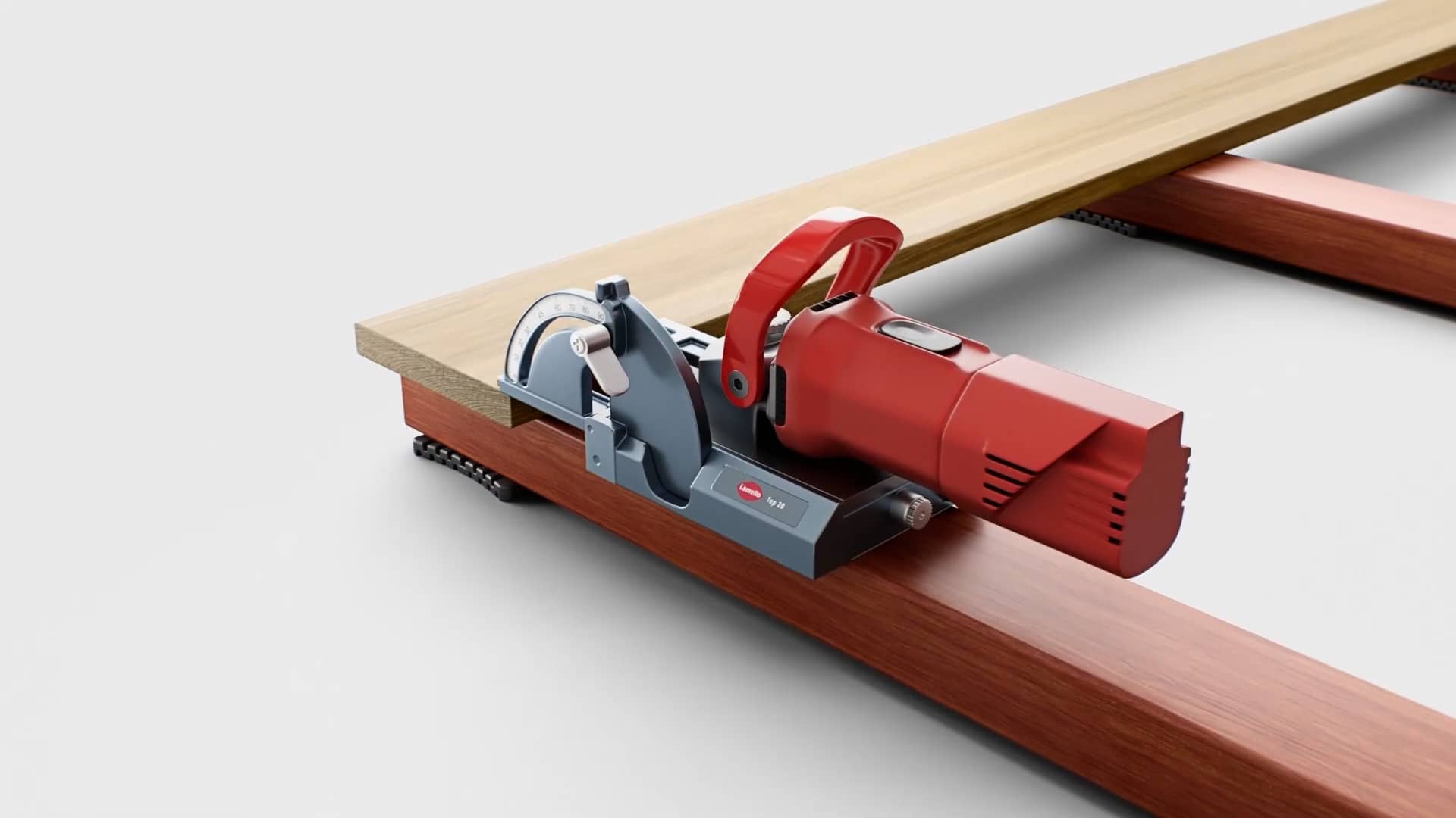 HardWood Clip Local grooving, with a biscuit joiner (EN) on Vimeo